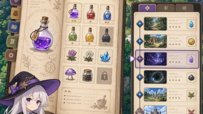 魔女秘药 角色养成 内容截图 4